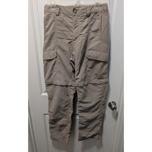The North Face Convertible Cargo Pants Outdoor Hiking Beige Men’s Small - Picture 1 of 10